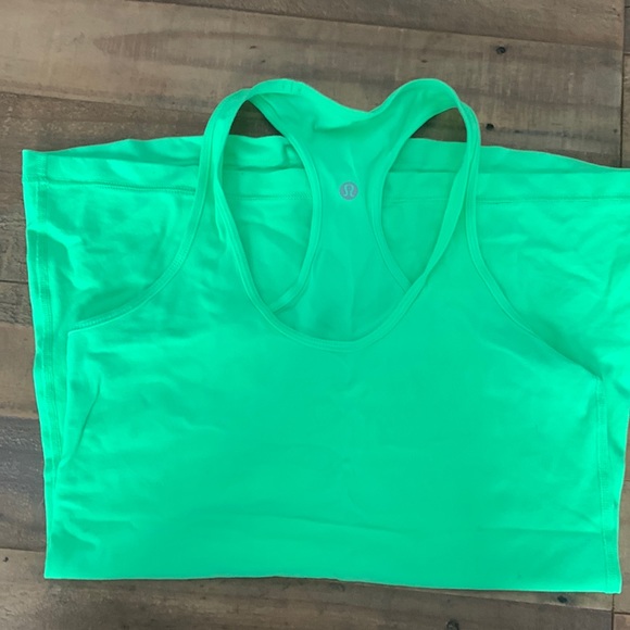lululemon athletica Tops - Lululemon Neon Green Cool Racerback